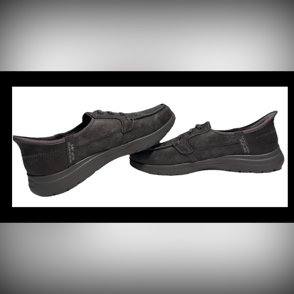 Skechers On The Go Flex Merit Slip In Shoes Charcoal Womens Size 8.5 NWOB Gray - Picture 6 of 8